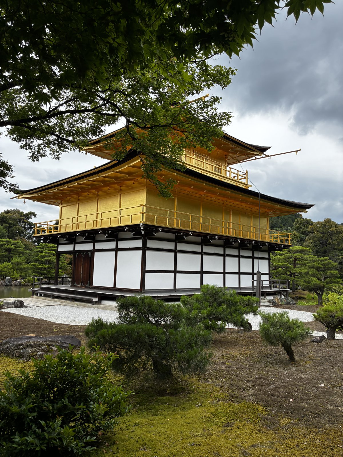 観光客が同じ構図で写真を撮っていた金閣寺。ジェスチャードローイングの記事の冒頭より